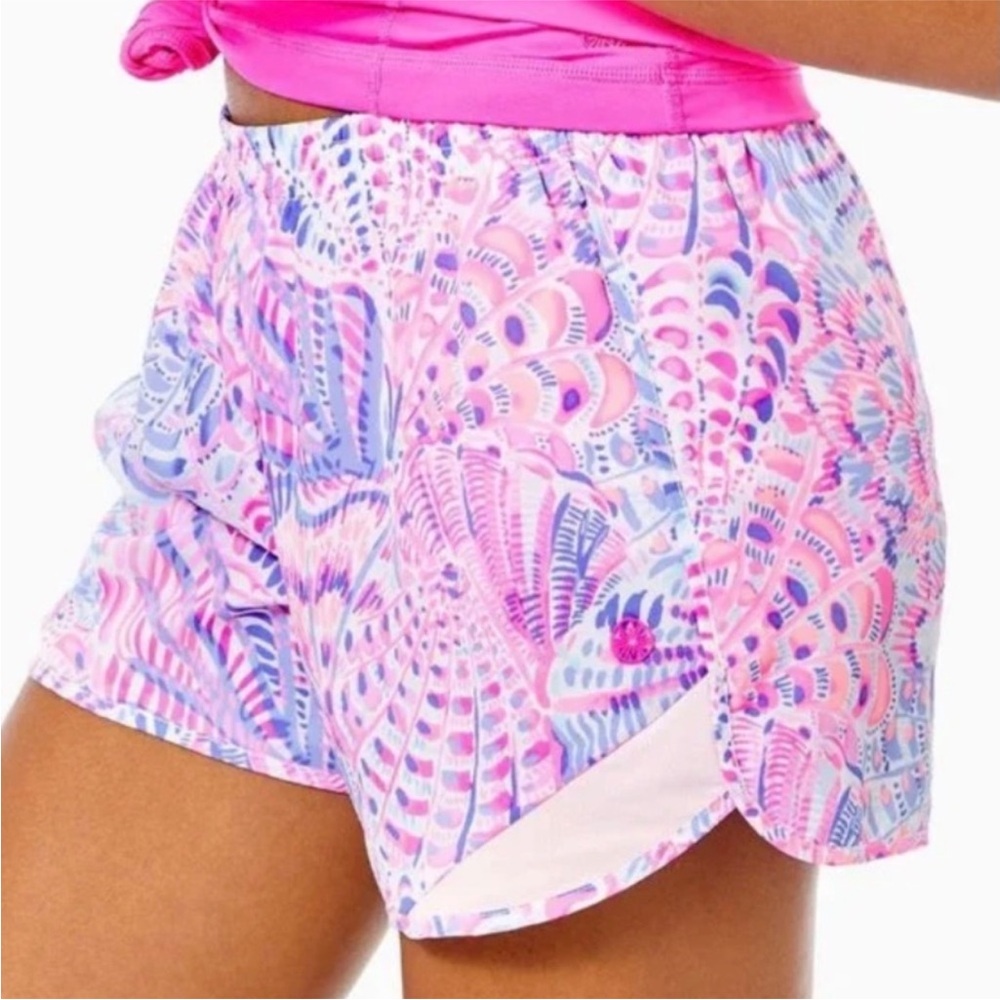 Vibrant Pink Patterned Women's Shorts